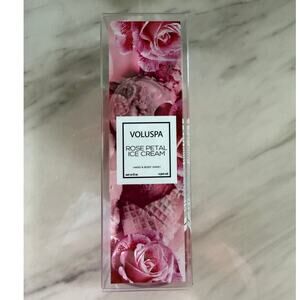 Voluspa Rose Petal Ice Cream Hand & Body Wash Pump Soap Expired